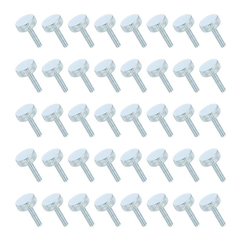 40 PCS M3x12mm Flat Knurled Head Thumb Screws for Household Appliances