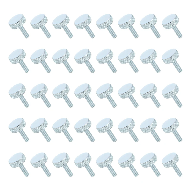 40PCS M3x10mm Flat Knurled Head Thumb Screws for Household Appliances