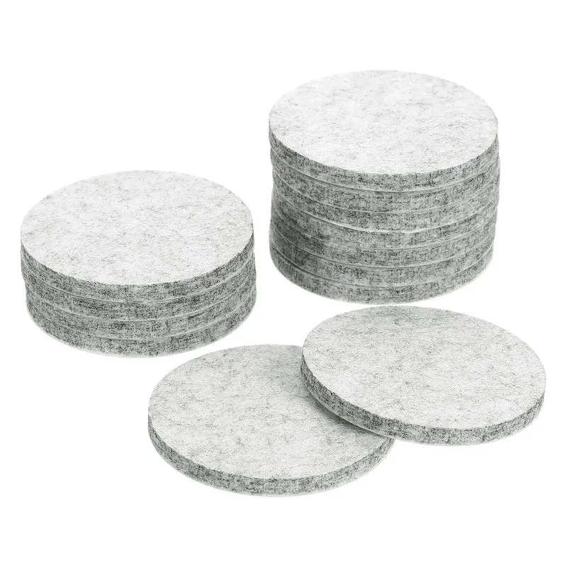 Furniture Sliders, 12Pcs 2.5" - Self Adhesive Felt Furniture Pads (Gray)