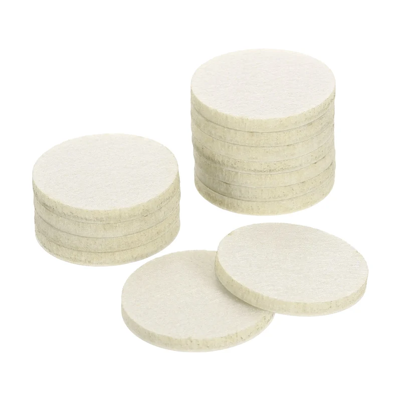 Furniture Sliders, 12Pcs 2" - Self Adhesive Felt Furniture Pads (Beige)