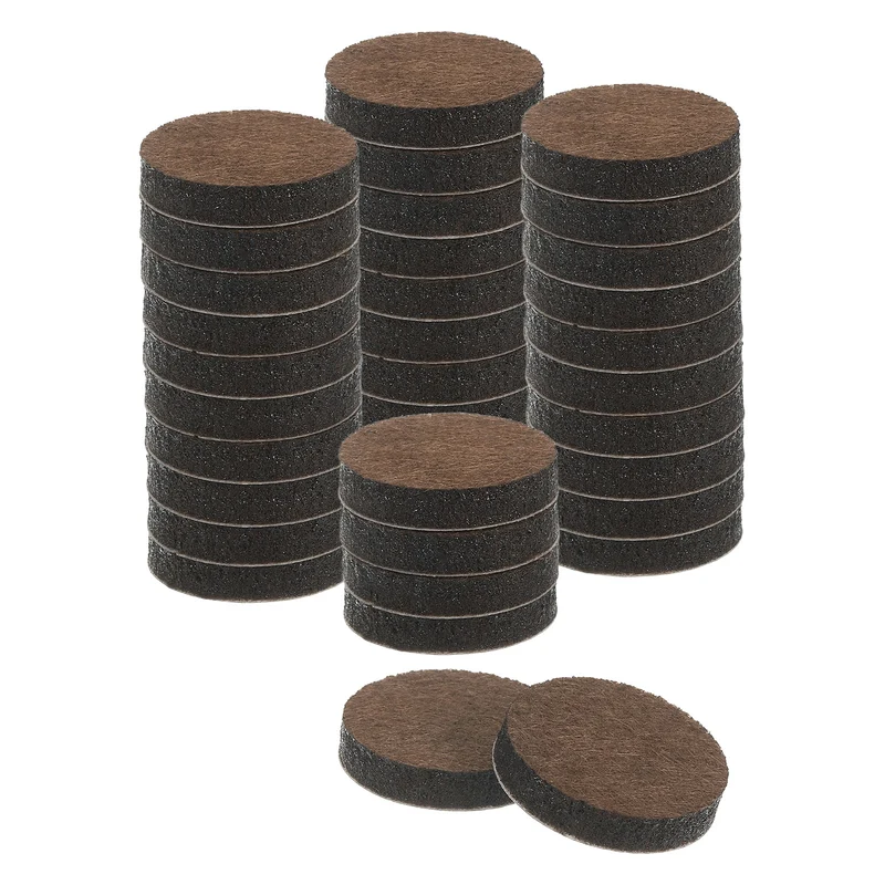 Furniture Sliders, 36Pcs 1" - Self Adhesive Felt Furniture Pads (Brown)