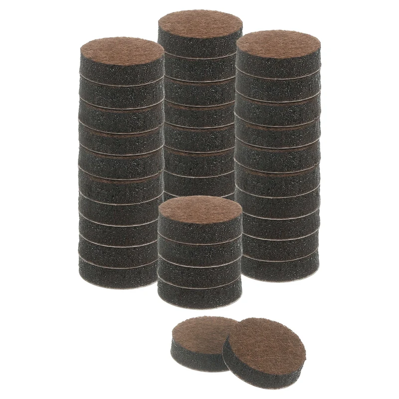 Furniture Sliders, 36Pcs 0.75" - Self Adhesive Felt Furniture Pads (Brown)