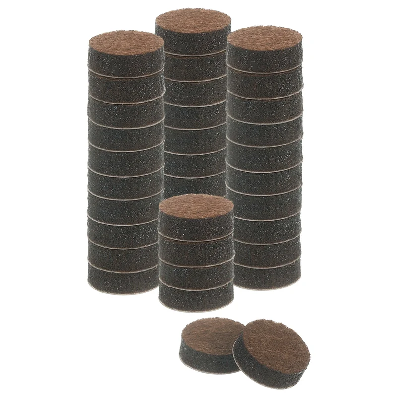 Furniture Sliders, 36Pcs 0.6" - Self Adhesive Felt Furniture Pads (Brown)