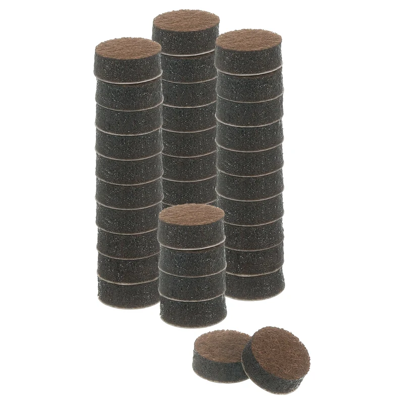 Furniture Sliders, 36Pcs 0.5" - Self Adhesive Felt Furniture Pads (Brown)