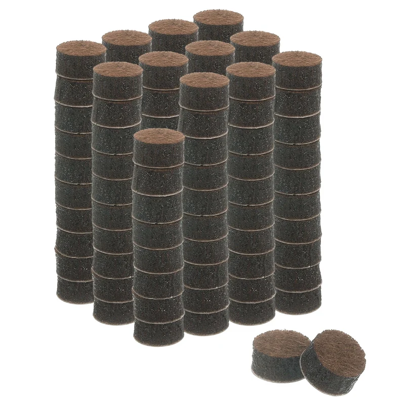 Furniture Sliders, 120Pcs 0.38" - Self Adhesive Felt Furniture Pads (Brown)