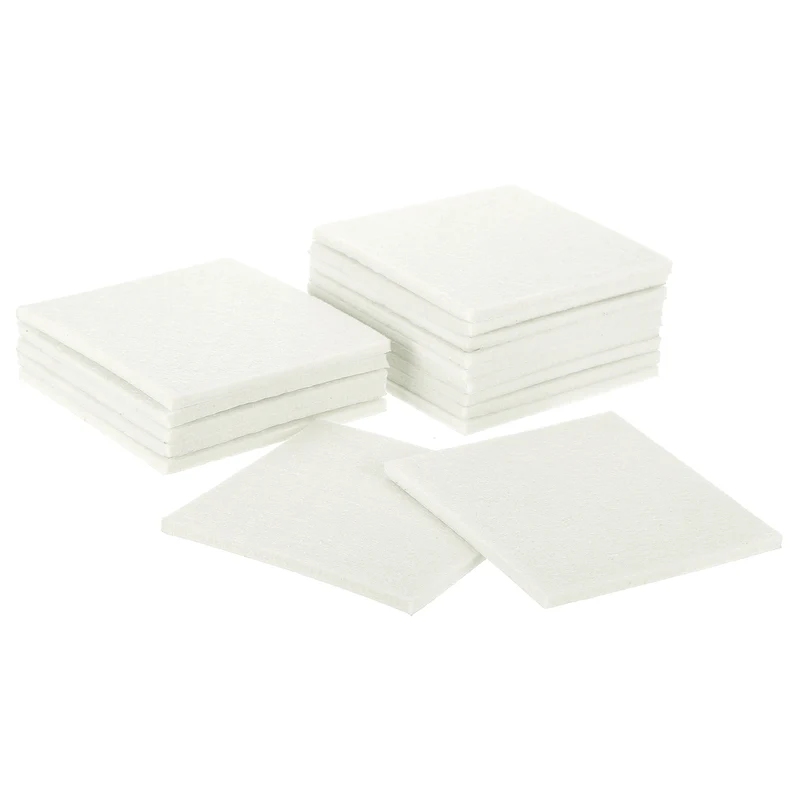 Furniture Pads, 16Pcs 4" Square Self Adhesive Felt Furniture Pads (Beige)