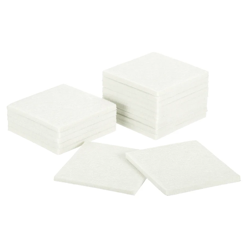 Furniture Pads, 16Pcs 3" Square Self Adhesive Felt Furniture Pads (Beige)