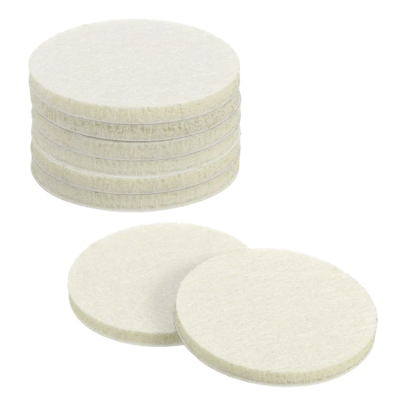 Furniture Sliders, 8Pcs 2.5" - Self Adhesive Felt Furniture Pads (Beige)