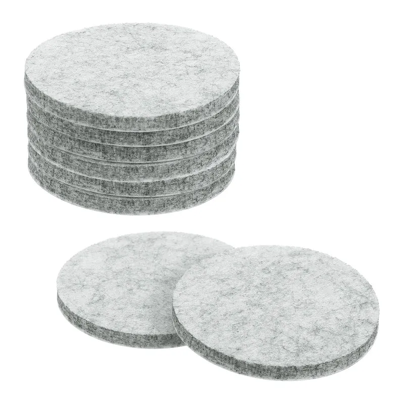 Furniture Sliders, 8Pcs 2.5" - Self Adhesive Felt Furniture Pads (Gray)
