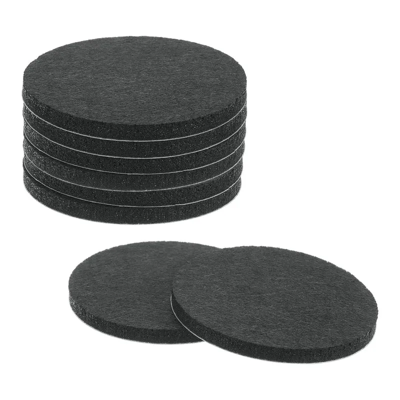 8Pcs Furniture Sliders 2.5" Self Adhesive Felt Furniture Pads Black