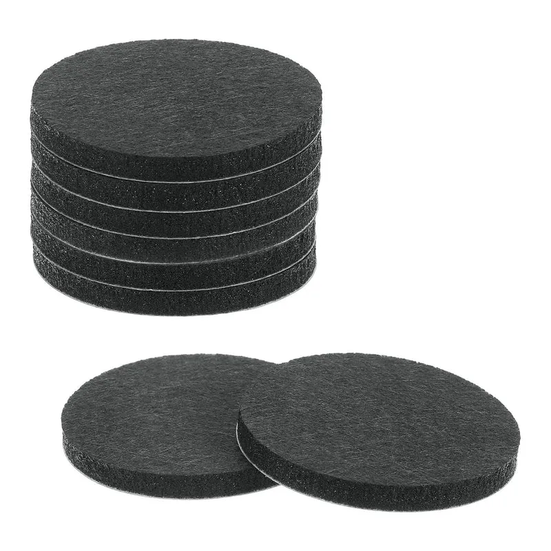 8Pcs Furniture Sliders 2" Self Adhesive Felt Furniture Pads Black