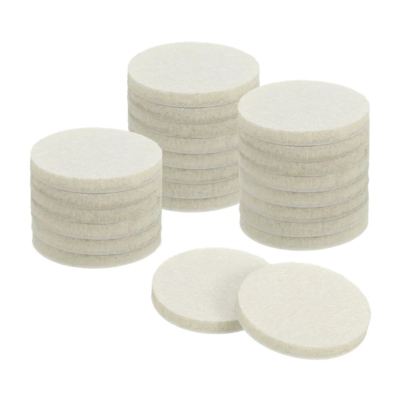 Furniture Sliders, 24Pcs 1.75" - Self Adhesive Felt Furniture Pads (Beige)