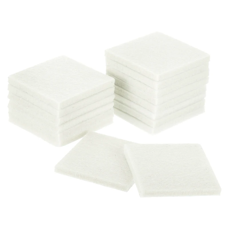 Furniture Pads, 16Pcs 2" Square Self Adhesive Felt Furniture Pads (Beige)