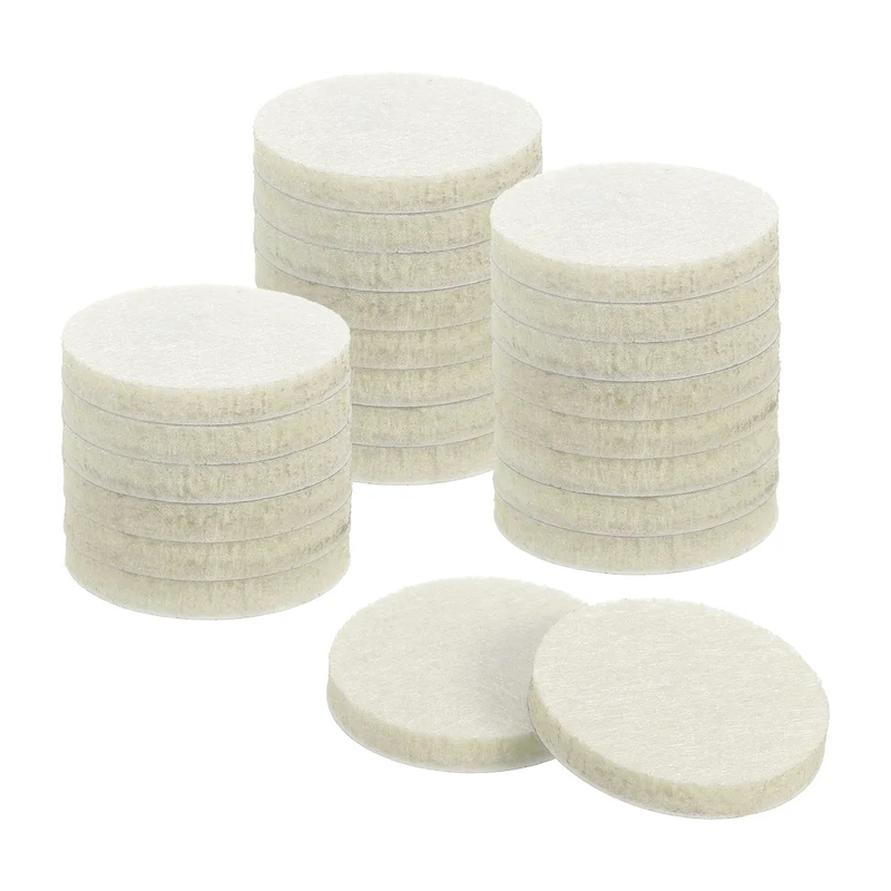 Furniture Sliders, 24Pcs 1.5" - Self Adhesive Felt Furniture Pads (Beige)