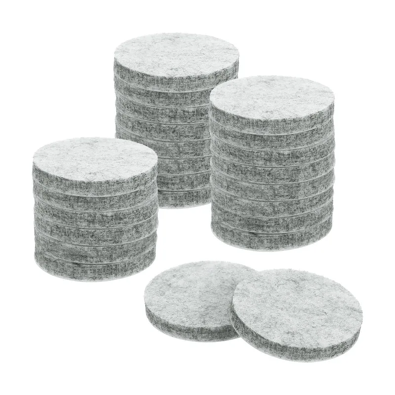 Furniture Sliders, 24Pcs 1.5" - Self Adhesive Felt Furniture Pads (Gray)