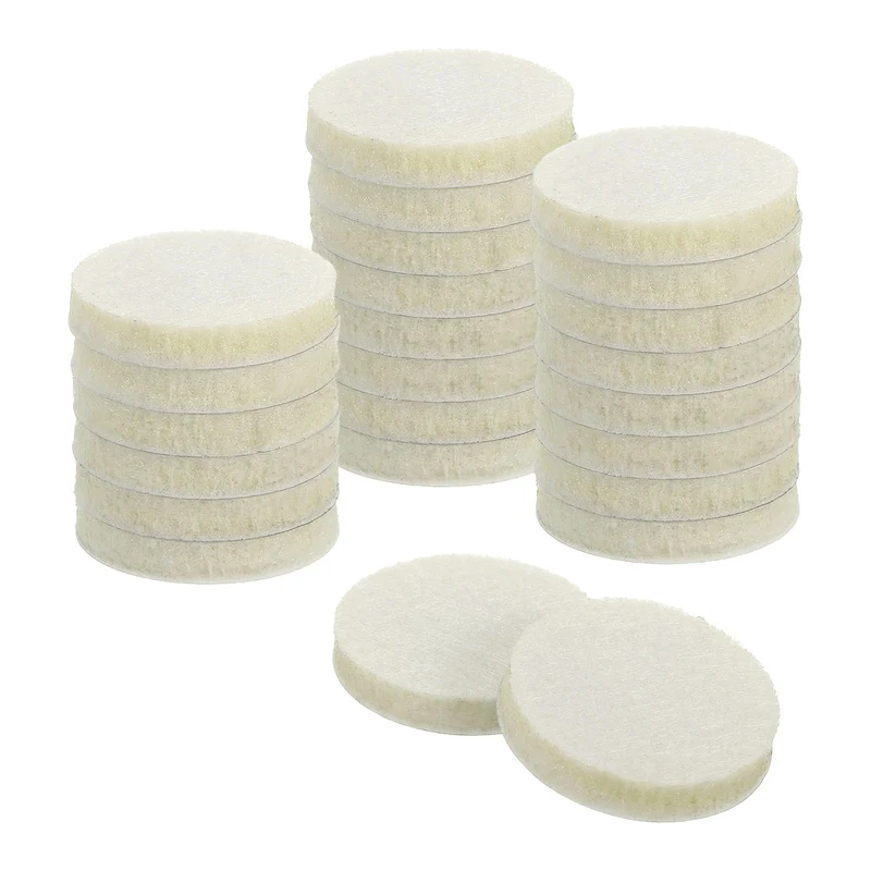 Furniture Sliders, 24Pcs 1.25" - Self Adhesive Felt Furniture Pads (Beige)
