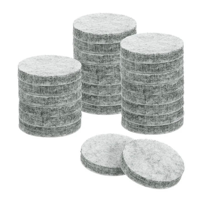 Furniture Sliders, 24Pcs 1.25" - Self Adhesive Felt Furniture Pads (Gray)