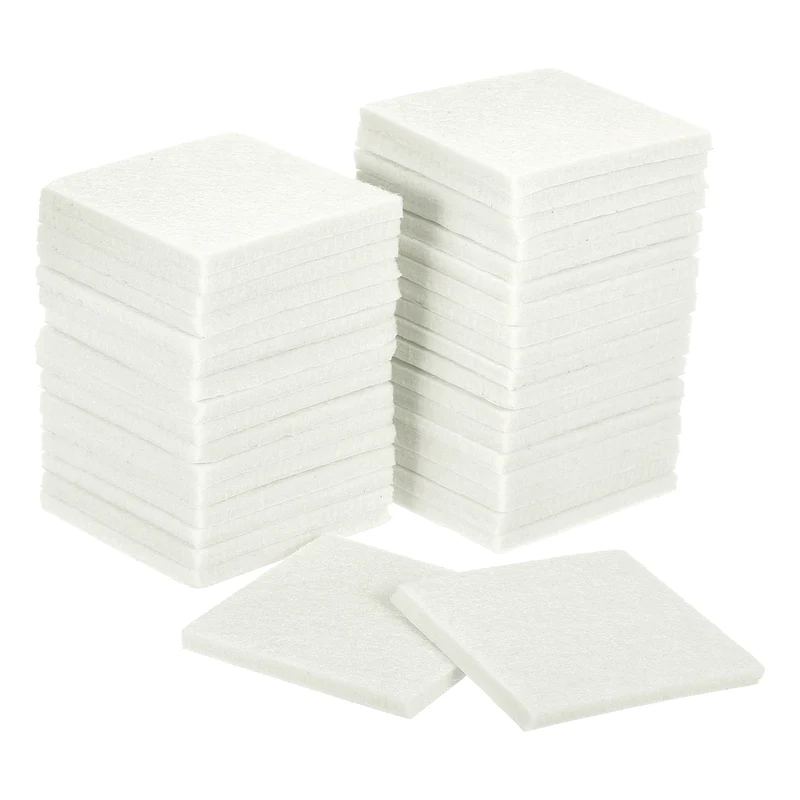 Furniture Pads, 36Pcs 2.5" Square Self Adhesive Felt Furniture Pads (Beige)