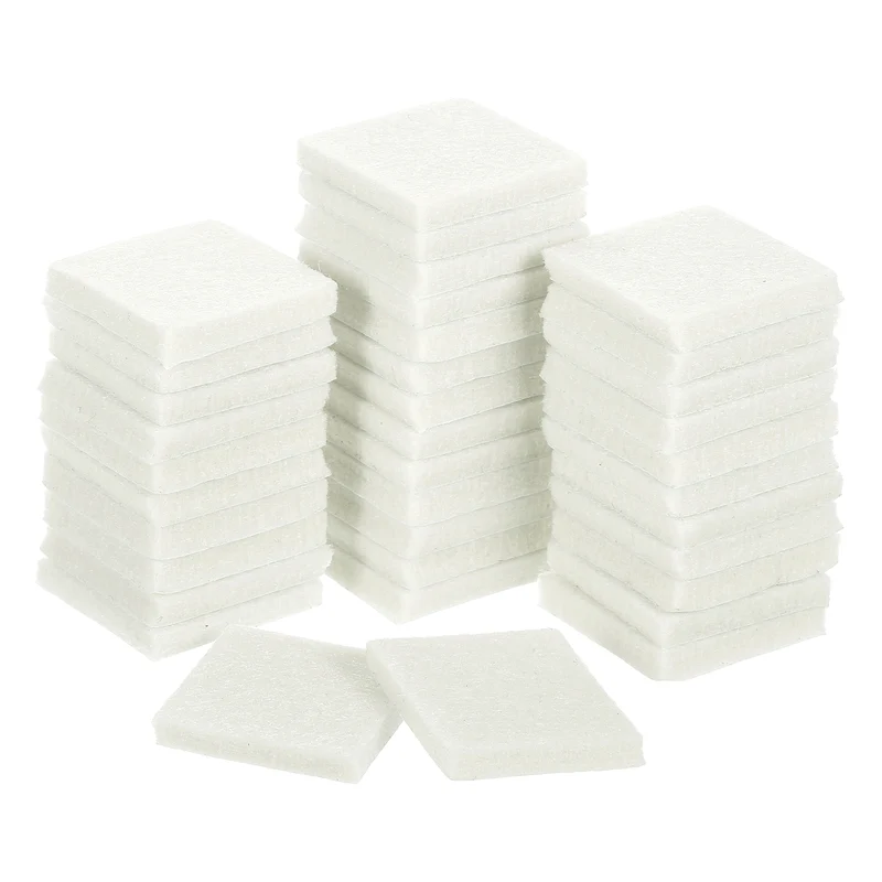 Furniture Pads, 36Pcs 1.25" Square Self Adhesive Felt Furniture Pads (Beige)