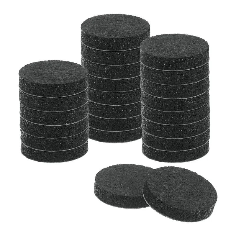 Furniture Sliders, 24Pcs 1" - Self Adhesive Felt Furniture Pads (Black)