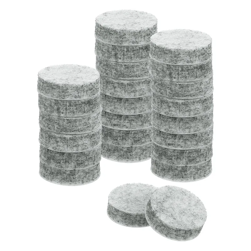 Furniture Sliders, 24Pcs 0.75" - Self Adhesive Felt Furniture Pads (Gray)