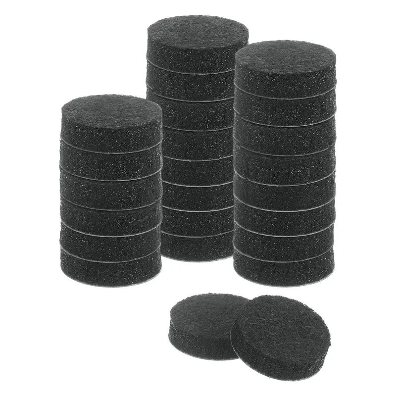 24Pcs Furniture Sliders 0.75" Self Adhesive Felt Furniture Pads Black