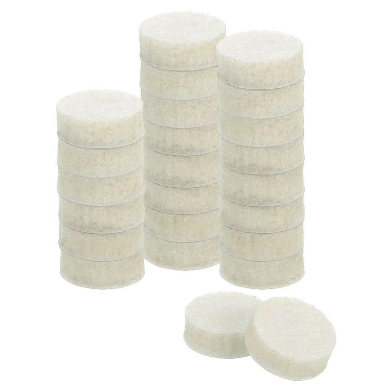 Furniture Sliders, 24Pcs 0.6" - Self Adhesive Felt Furniture Pads (Beige)