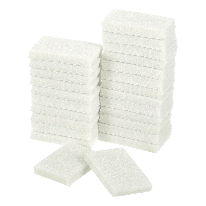 24Pcs 1.4"x0.9" Rectangle Self Adhesive Felt Furniture Pads (Beige)