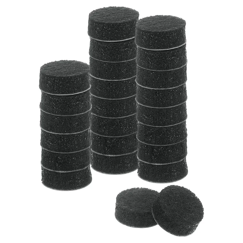 24Pcs Furniture Sliders 0.5" Self Adhesive Felt Furniture Pads Black