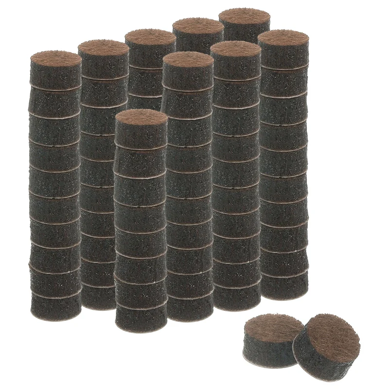 Furniture Sliders, 90Pcs 0.375" - Self Adhesive Felt Furniture Pads (Brown)