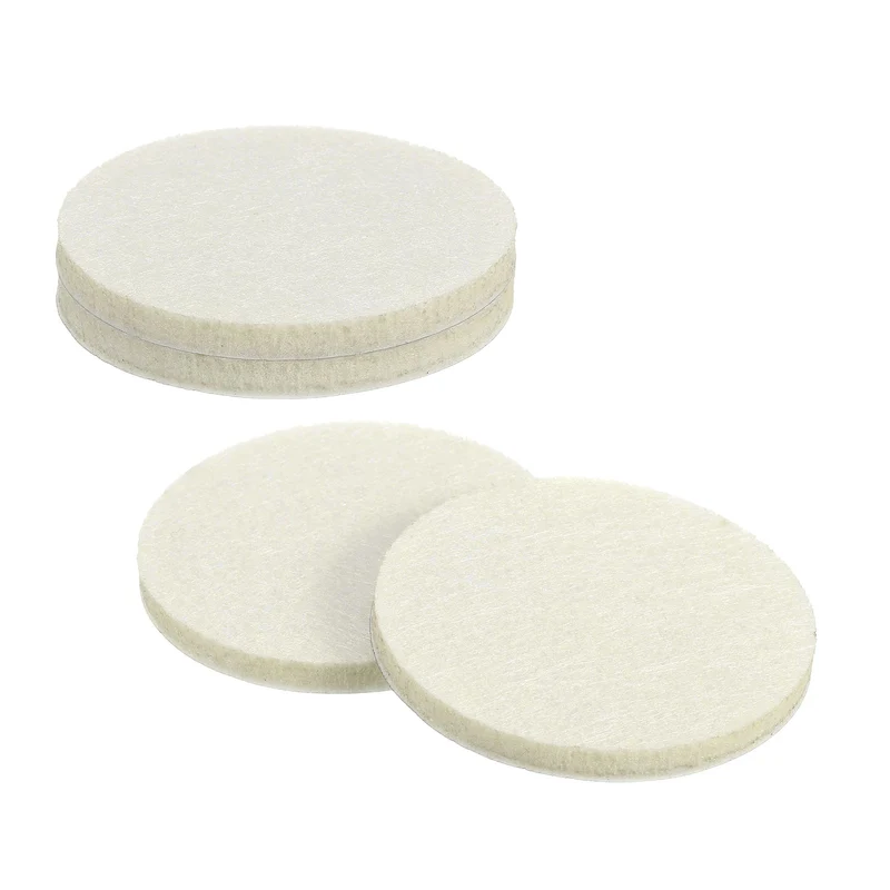 Furniture Sliders, 4Pcs 2.5" - Self Adhesive Felt Furniture Pads (Beige)