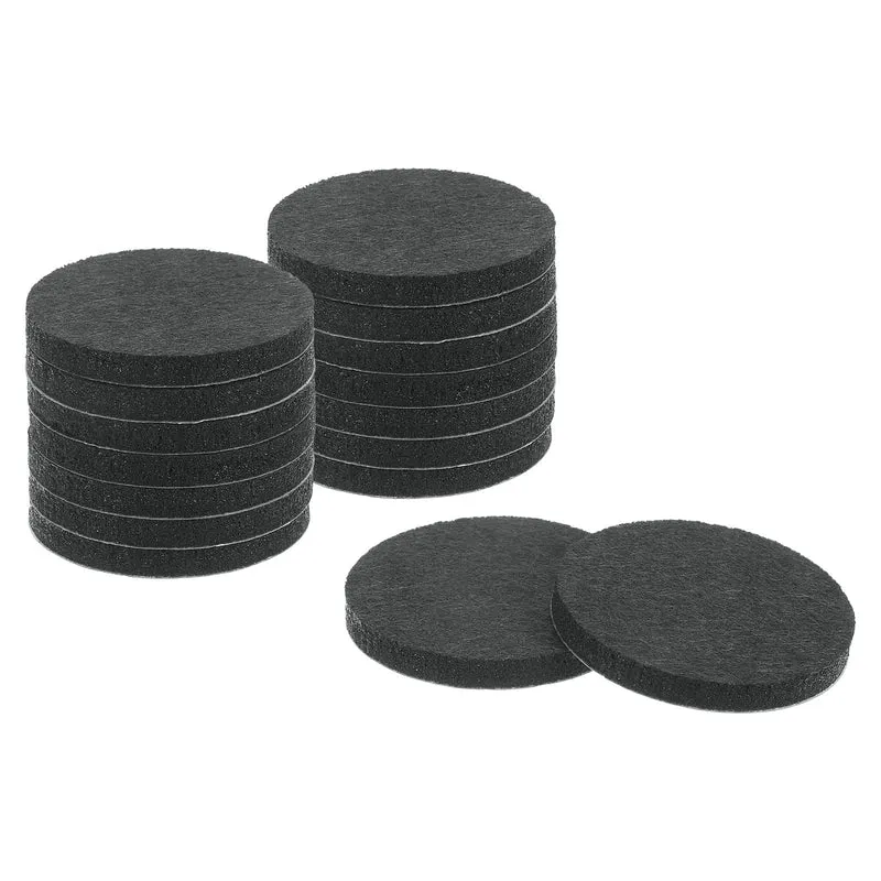 Furniture Sliders, 16Pcs 1.75" - Self Adhesive Felt Furniture Pads (Black)
