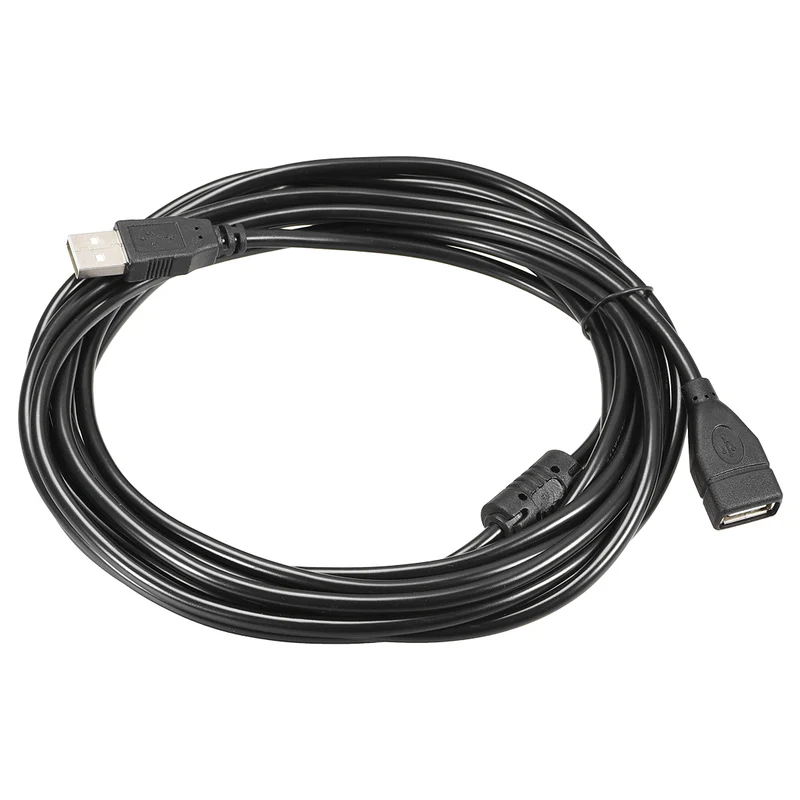 USB Extension Cable,5m Type a Male to USB a Female USB Wire Black