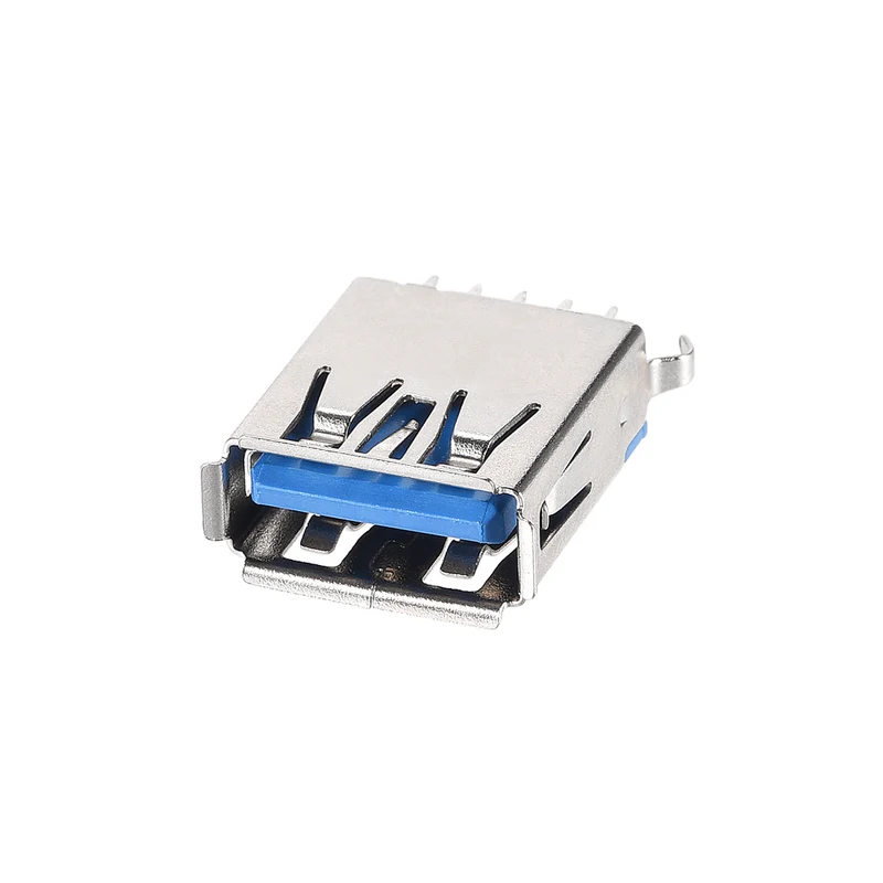 30PCS USB 3.0 Type a Female Socket Connector Port 9-Pin DIP 180 Degree Adapter