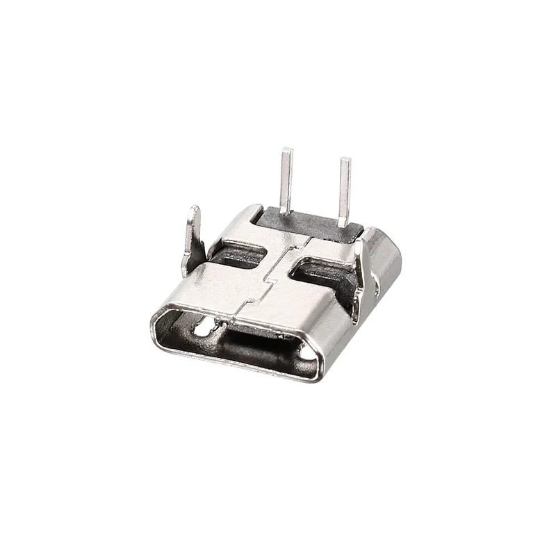 30 PCS Micro USB Female Socket Connector 2-Pin DIP 90 Degree Replacement Adapter