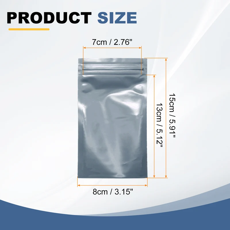 50pcs 5.9" x 3.1" Antistatic Bags Resealable ESD Shielding Bag