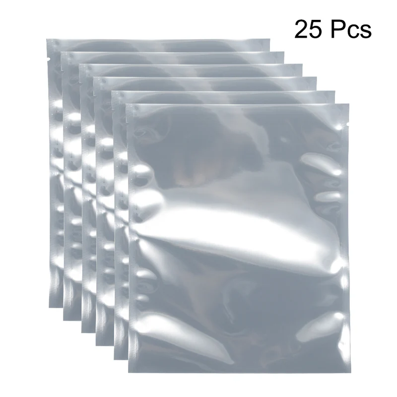 25 PCS Anti Static Bag Shield Shielding Bag, Flat Open Top, 6.3" x 7.9"