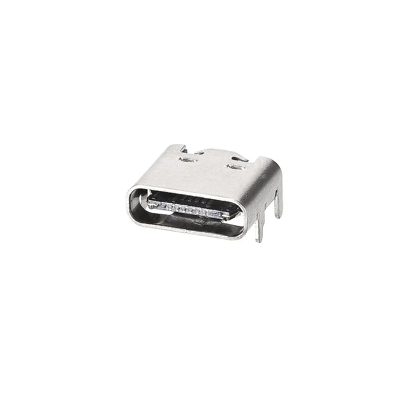 30PCS USB 3.1 Type C Female Socket Connector Jack Port, 16-Pin DIP 180 Degree, Replacement Adapter