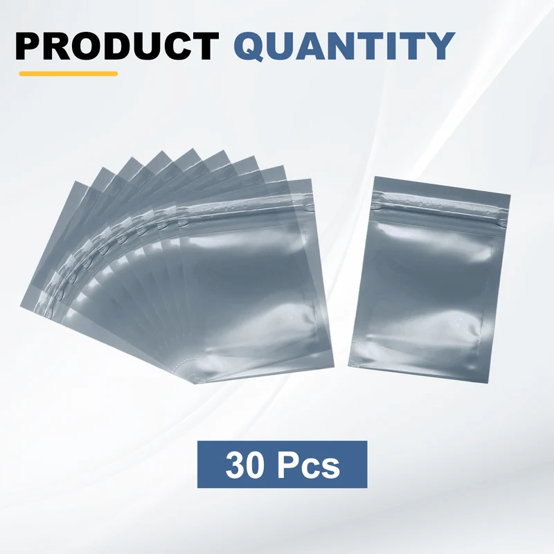 30pcs 3.5" x 2.4" Antistatic Bags Resealable ESD Shielding Bag