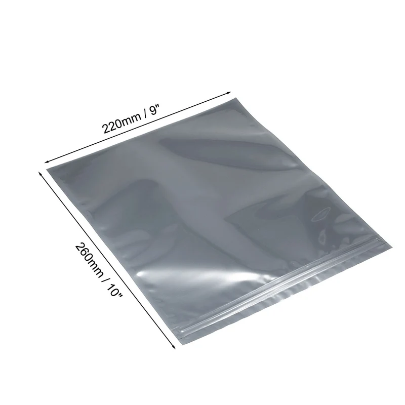 Anti Static Shielding Bag, 220x260mm/9x10 inch, for Electronic Devices, 10pcs