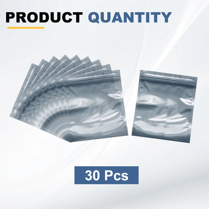 30pcs 5.9" x 4.7" Antistatic Bags Resealable ESD Shielding Bag