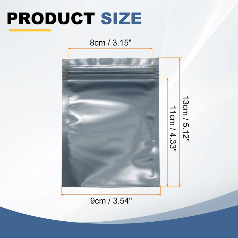 30pcs 5.1" x 3.5" Antistatic Bags Resealable ESD Shielding Bag