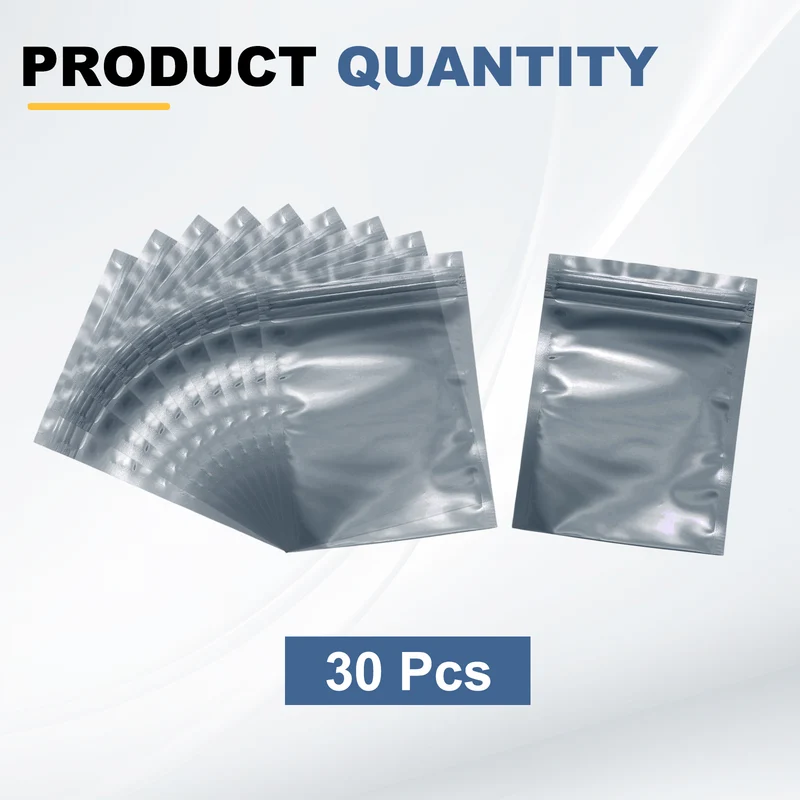 30pcs 5.1" x 3.5" Antistatic Bags Resealable ESD Shielding Bag