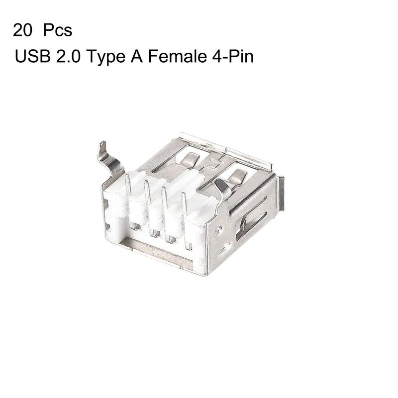 20X USB 2.0 Type A Female Socket Connector 4-Pin DIP 90 Degree Adapter