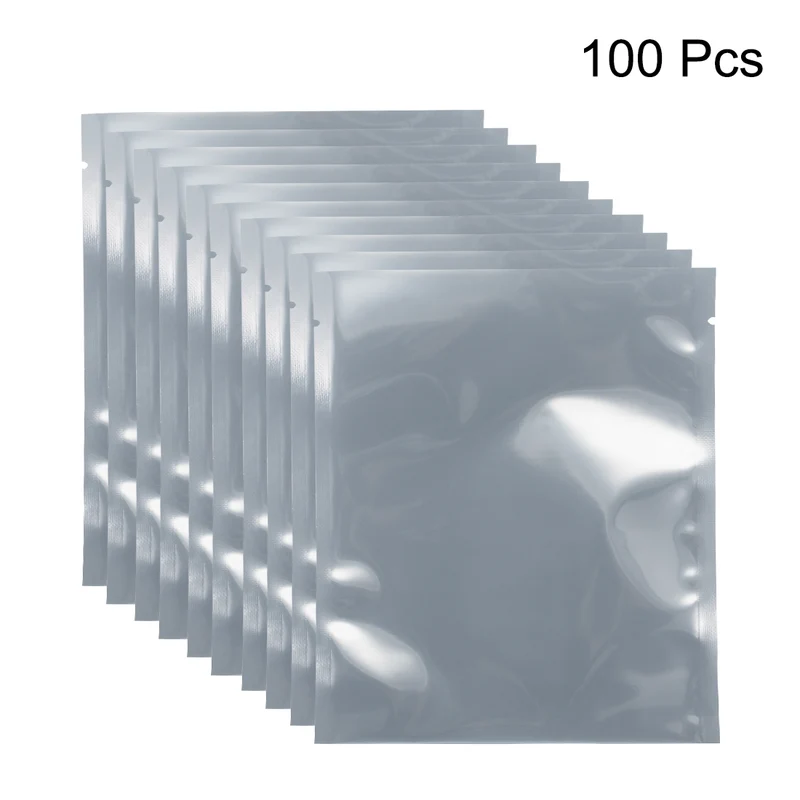 100 PCS Anti Static Bag Shield Shielding Bag, Flat Open Top, 4.7" x 5.5"