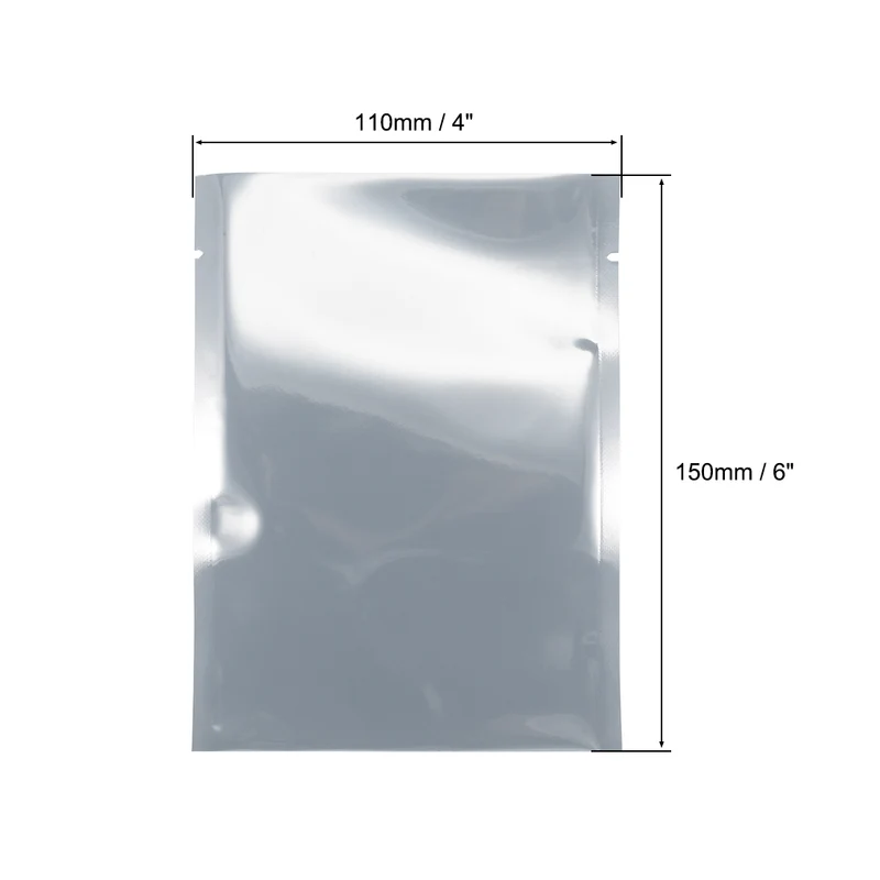 100 PCS Anti Static Bag Shield Shielding Bag, Flat Open Top, 4.3" x 5.9"