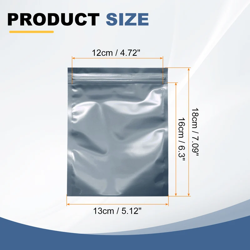 50pcs 7.1" x 5.1" Antistatic Bags Resealable ESD Shielding Bag