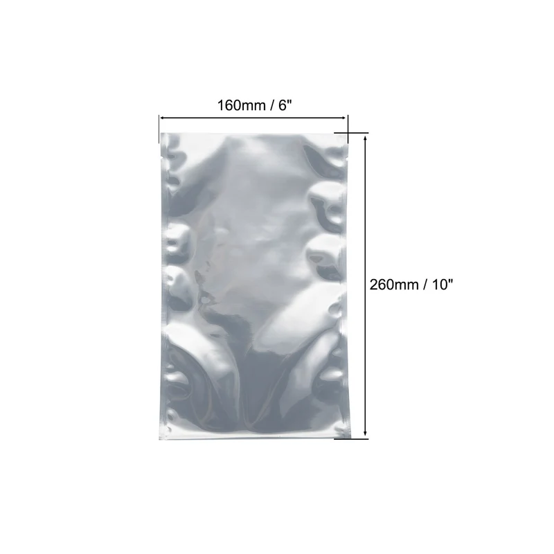50 PCS Anti Static Bag Shield Shielding Bag, Flat Open Top, 6.3" x 10.2"