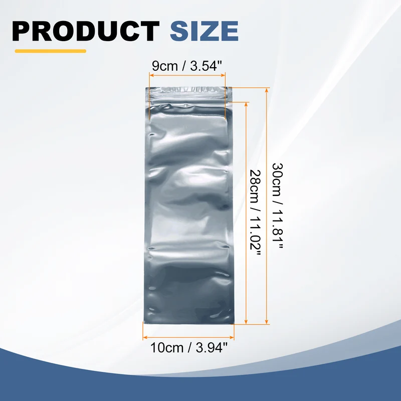 30pcs 11.8" x 3.9" Antistatic Bags Resealable ESD Shielding Bag
