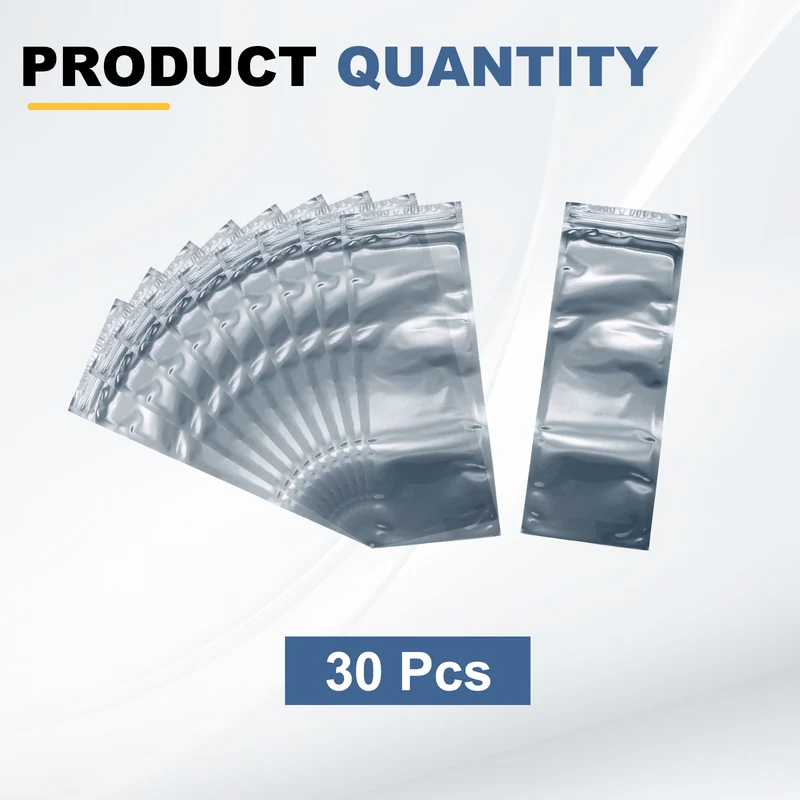 30pcs 11.8" x 3.9" Antistatic Bags Resealable ESD Shielding Bag